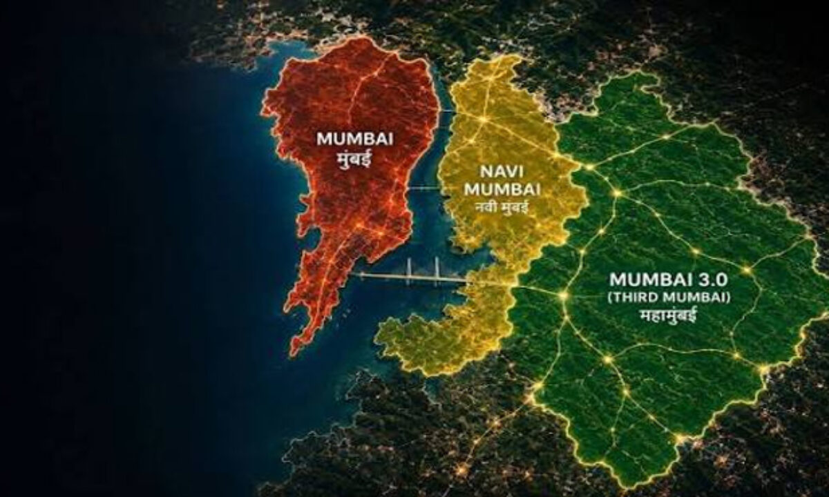 Regional overview highlighting Mumbai, Navi Mumbai and Mumbai 3.0
